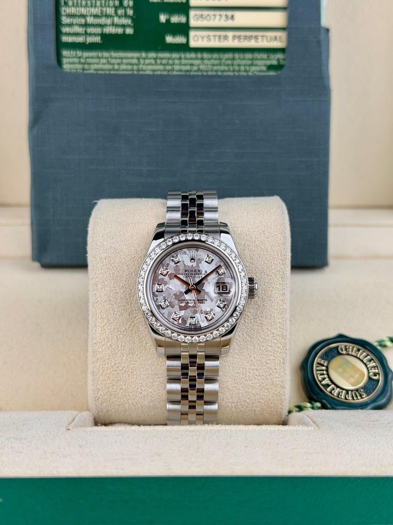 Rolex Datejust 26mm White Gold Flakes