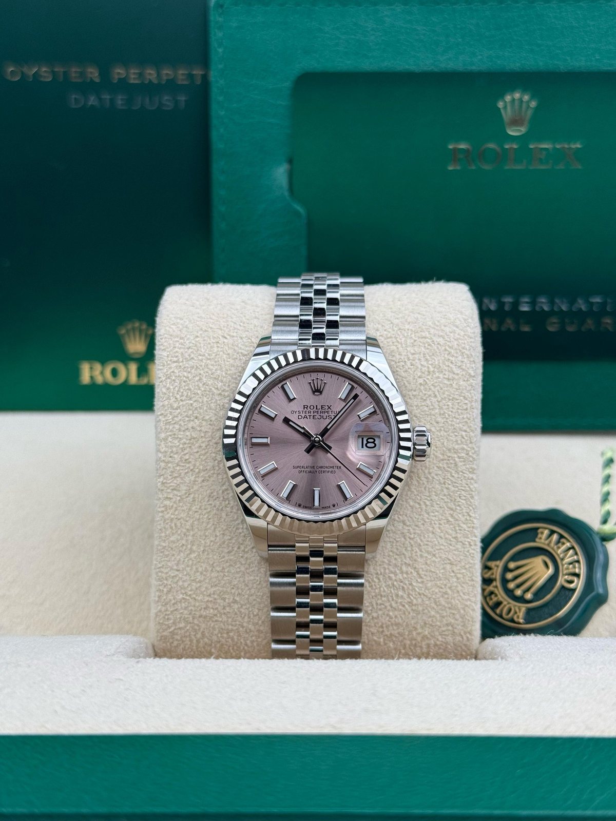 Rolex Datejust 28mm Pink Index