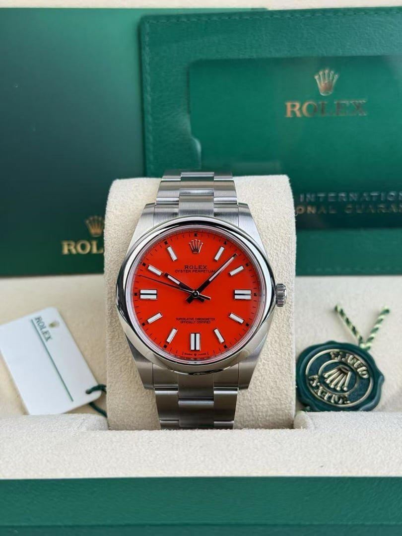 Rolex Oyster Perpetual 41mm Red Index