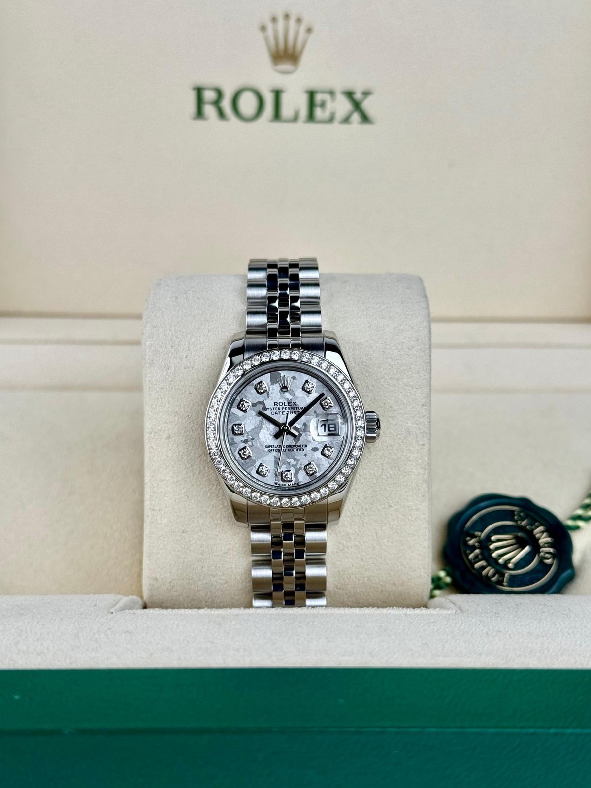 Rolex Datejust 26mm White Gold Flakes