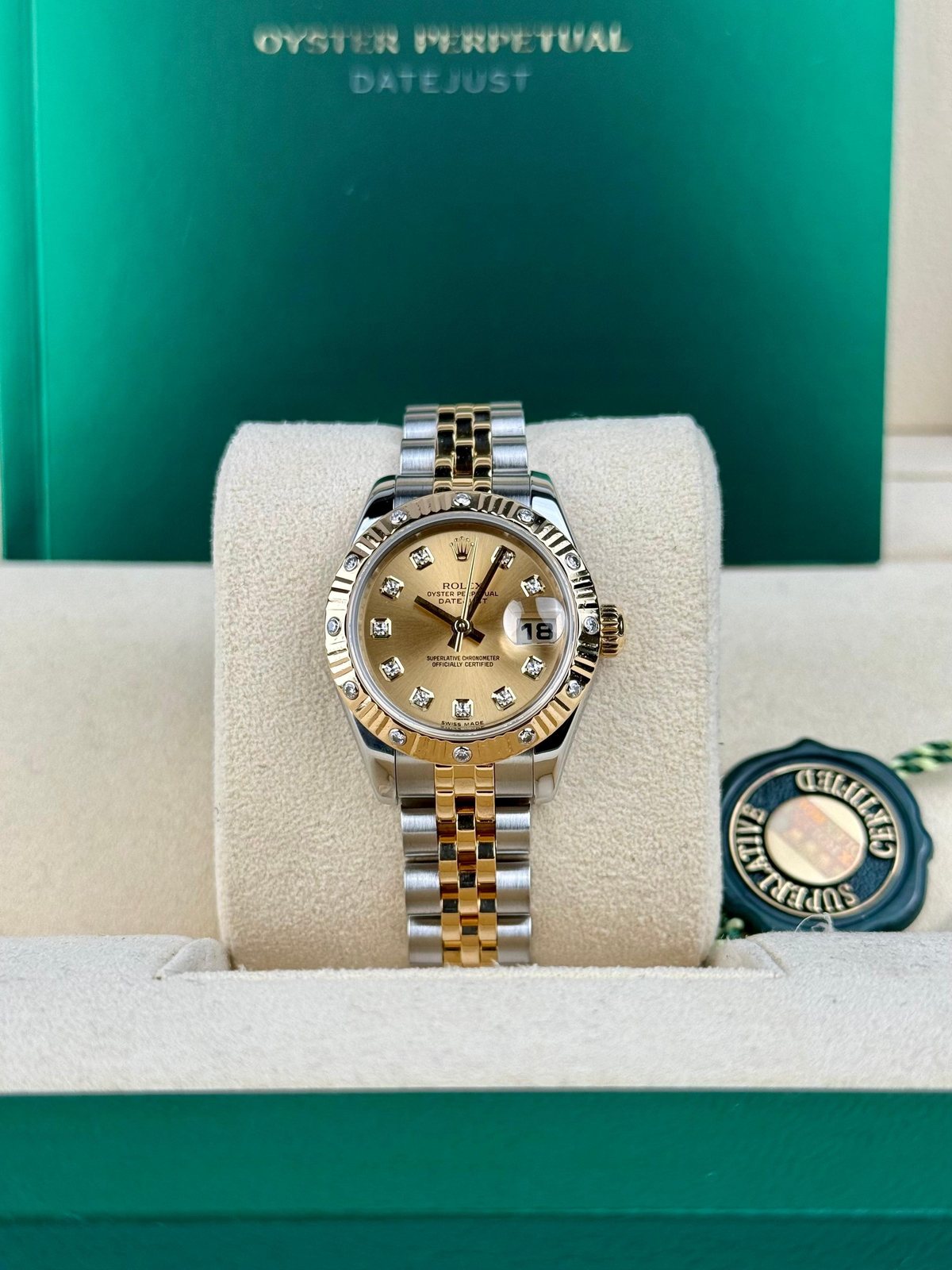 Rolex Datejust 26mm Champagne Diamond